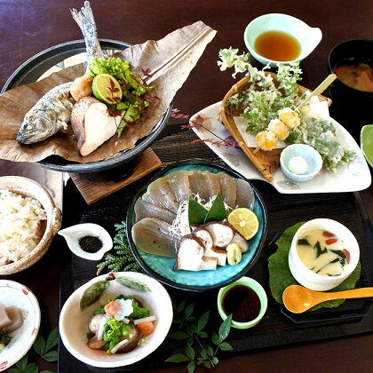 月ヶ谷温泉 ふるさと御膳(杉コース)&ご入浴 ペアチケット