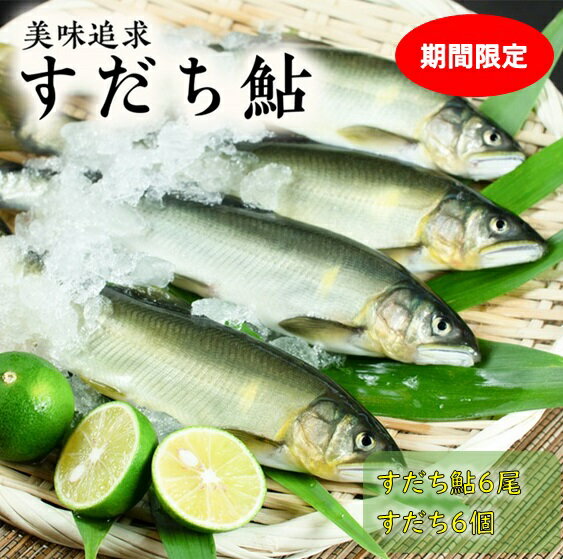 阿波の鮎 美味追求 すだち鮎(鮎6尾、すだち6個) ※5月上旬頃から発送 ※離島不可