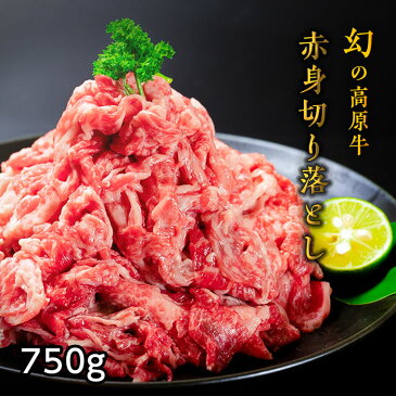 【ふるさと納税】大川原高原牛 赤身切り落とし750g