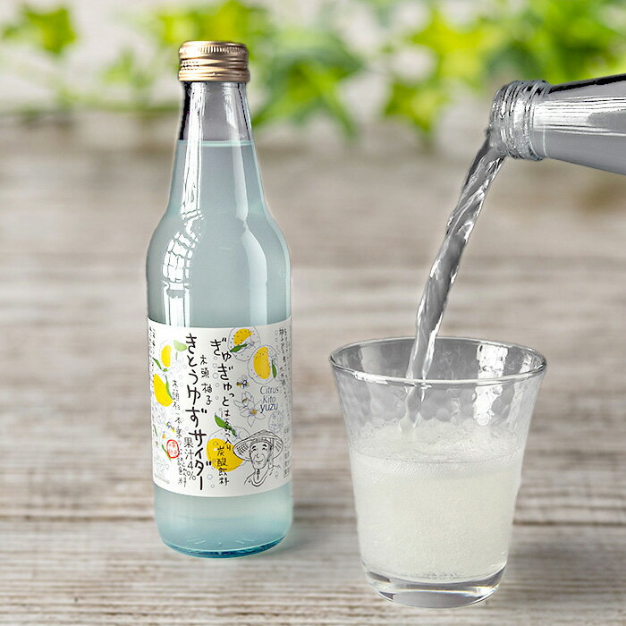 【ふるさと納税】きとうゆずサイダー　340ml×12本セット OM-28