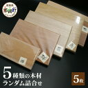 【ふるさと納税】5種類の木材ランダム詰合せ(5枚)TR-19【徳島県 那賀町 国産 木材 工作 彫刻 染木 鍋敷き 花台 インテリア 自由研究 木 夏休み 材料...