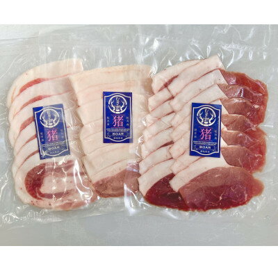 【ふるさと納税】むぎ彩ジビエ　猪肉スライス鍋用　600g　小分け　ジビエ　徳島県牟岐町【配送不可地域：離島】【1706496】
