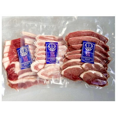 【ふるさと納税】むぎ彩ジビエ　猪肉スライスBBQ用　600g　小分け　ジビエ　徳島県牟岐町【配送不可地域：離島】【1706497】