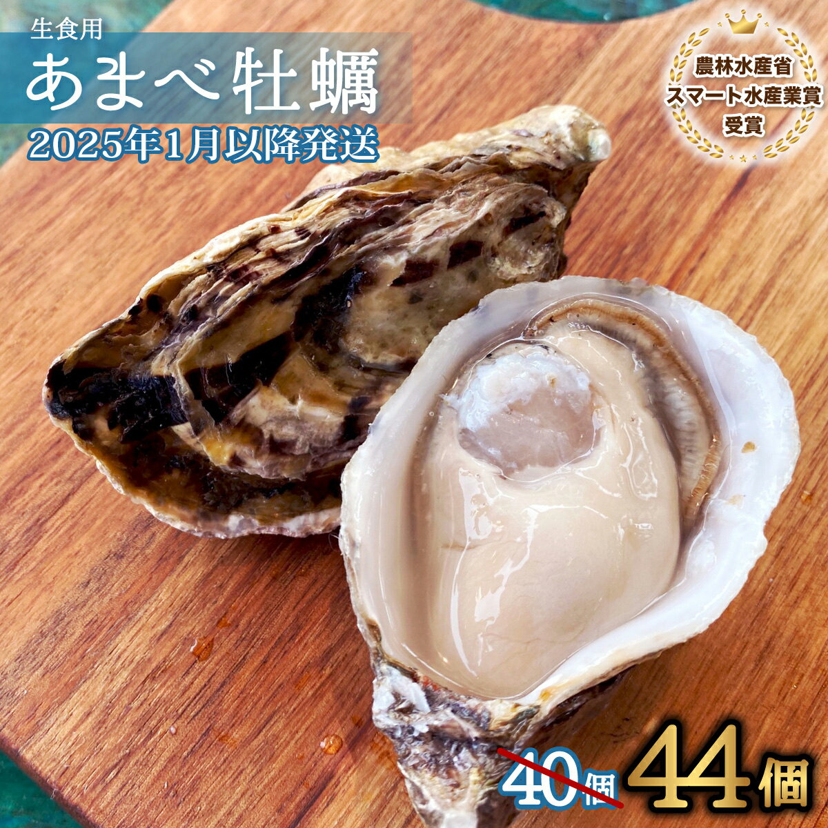 【ふるさと納税】先行予約 あまべ牡蠣 44個 牡蠣 シングルシード 生食用 殻付き かき カキ オイスター 生ガキ 生牡蠣 生がき 生かき ギフト 貝 旨味 【2024年1月以降発送】･･･