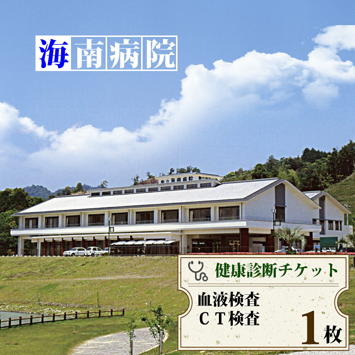 CT検査・血液検査チケット(1名様分) 海陽町立海南病院 健康診断 健康状態