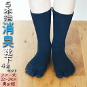 【ふるさと納税】 五本指 靴下 4足 消臭 ソックス セット クルー丈 22〜24cm 婦人サイズ くつした レディース 婦人(4)