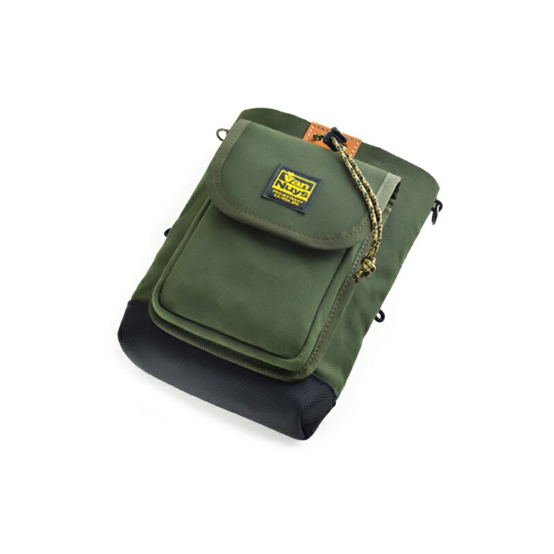 VanNuys セミフラップフロントポケット付き ウエストオープンツールバッグ グリーン [ファッション・カバン・バッグ・ファッション・カバン・バッグ]