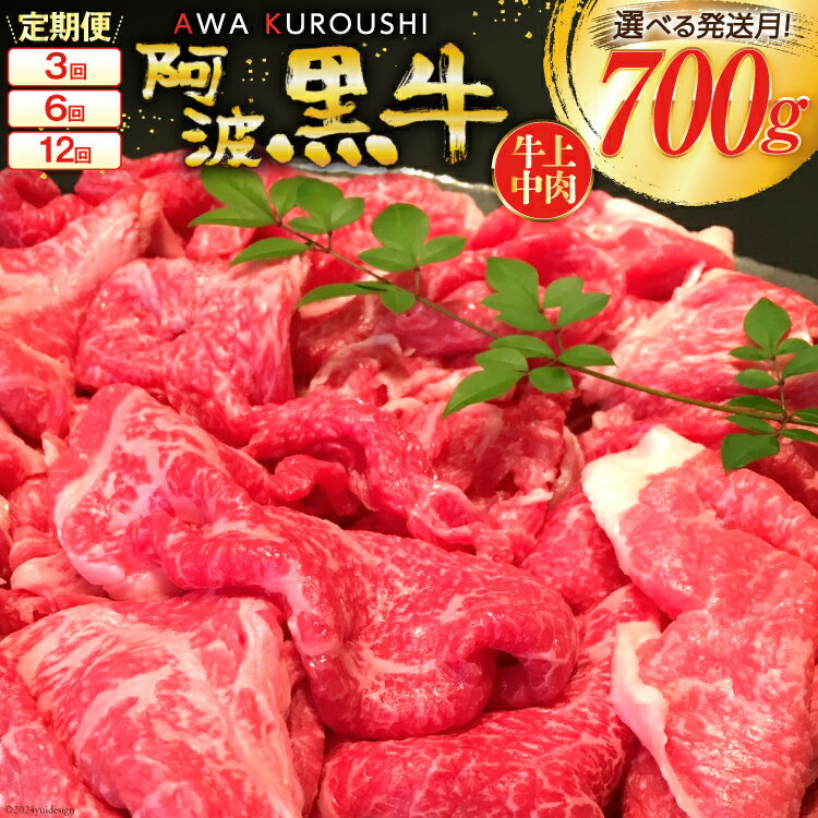 【ふるさと納税】【 定期便 】牛肉 切り落とし 上中肉（ 阿