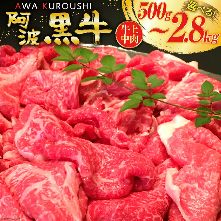 【ふるさと納税】牛肉 牛上中肉 (阿波黒牛のみ使用) [北島藤原精肉店 徳島県 北島町 29al0006] 肉 に...