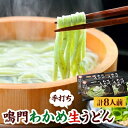 23位! 口コミ数「0件」評価「0」鳴門わかめ生うどん　2人前×4箱(めんつゆ付き)【配送不可地域：離島】【1462530】