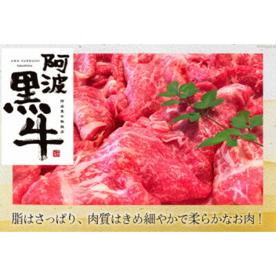 牛肉 訳あり 阿波黒牛 牛上中肉 切り落とし 500g 北島藤原精肉店 徳島県[配送不可地域:離島]