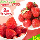 【ふるさと納税】いちご 2種 食べ比べセット お試し 15粒 徳島県産 阿波ほうべに 紅ほっぺ 鳥羽農園《1月上旬-3月下旬頃発送予定》ふるさと納税 お試し いちご 食べ比べ 2種 苺 イチゴ 徳島県 上板町 徳島県オリジナル品種 フルーティー 果物 フルーツ スイーツ 送料無料