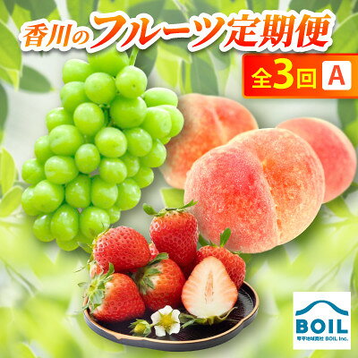 【ふるさと納税】【発送月固定定期便】香川のフルーツ(3A)全3回【配送不可地域：離島・北海道・沖縄県】【4083521】