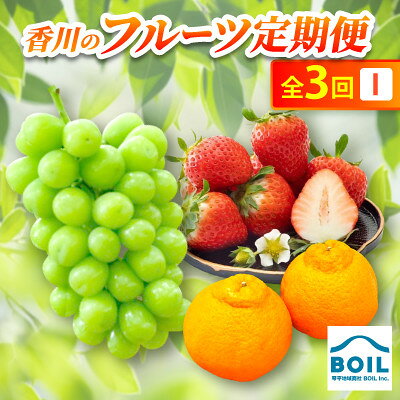 【ふるさと納税】【発送月固定定期便】香川のフルーツ(3I)全3回【配送不可地域：離島・北海道・沖縄県】【4083529】