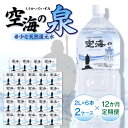 【ふるさと納税】【12ヶ月定期便】計144本　希少天然還元水　空海の泉2L×6本×2ケース:香川県 定期便 定期 希少 天然 天然水 還元水 空海 ゼロ磁場 まろやか 水分 水分補給 温泉水 飲料水 備蓄 ミネラル ペットボトル ボトル 非常用 常備 防災 高松市 送料無料