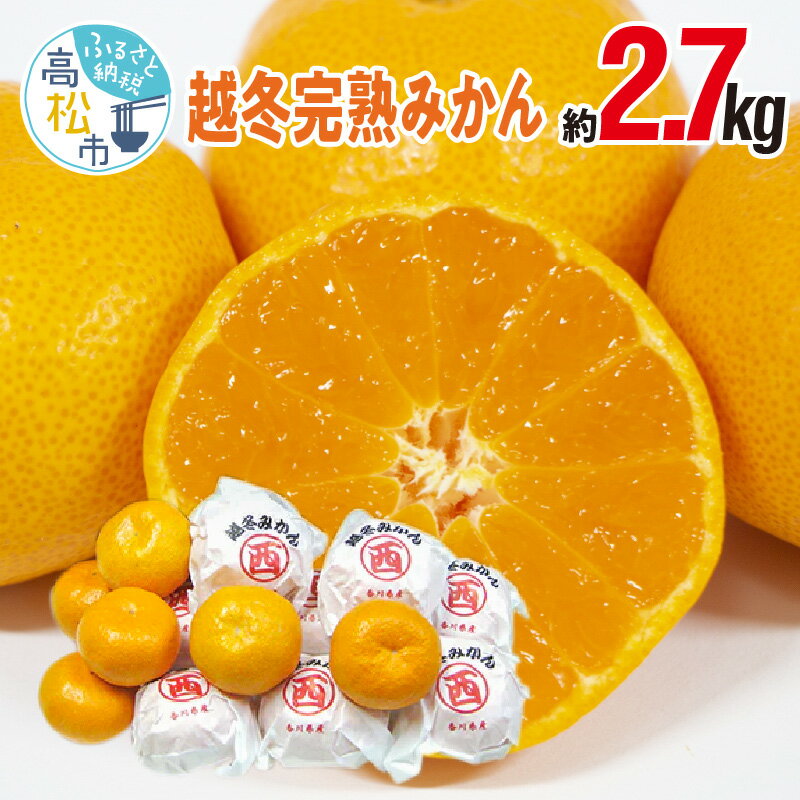 【ふるさと納税】越冬完熟みかん 約2.7kg 1月中旬 1月下旬 越冬 完熟 みかん 完熟みかん みかん 柑橘 柑橘類 果物 フルーツ 高糖度 糖度 農産物 デザート 食品 グルメ お取り寄せ お取り寄せグルメ 四国 香川県 高松市 送料無料 1