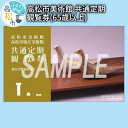 【ふるさと納税】高松市美術館 共通 定期 観覧券 1名様分 65歳以上 チケット 美術館 美術 芸術 ...