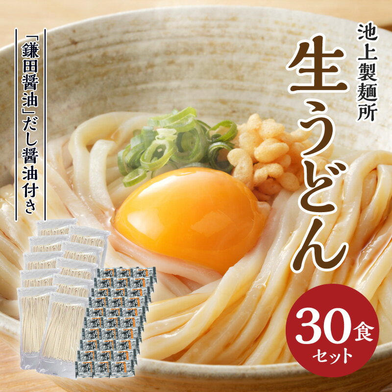 【ふるさと納税】本家 池上製麺所 生うどん 30食 鎌田