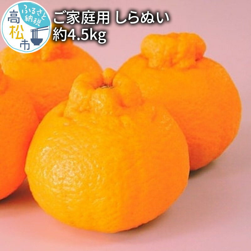 【ふるさと納税】 家庭用 しらぬい 約4.5kg 不知火 自