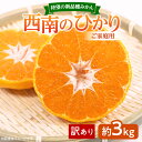 【ふるさと納税】【訳あり 】待望の新品種みかん 西南のひかり ご家庭用 約3kg【2025-12月上旬〜2026-1月上旬配送】 | みかん フルーツ 果物 果...