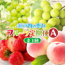 【ふるさと納税】【3回お届け】高松市自慢のフルーツ定期便【A】 | 果物 フルーツ 定期便 いちご 桃 シャインマスカット さぬきひめ さぬきひめいちご 香川の...