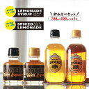 【ふるさと納税】 レモネード シロップ 飲み比べ セット100ml 300ml 各1本 レモネードシロップ スパイス レモンシロップ レモン レモンジュース スパイスレモネード ソーダ 炭酸 炭酸水 レモンスカッシュ ジュース ドリンク 飲み物 柑橘 ギフト プレゼント 香川県 丸亀市