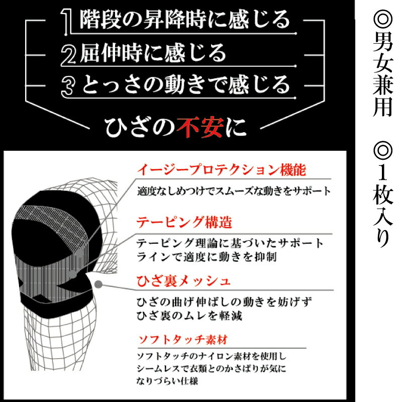 【ふるさと納税】 【メディックピエドシリーズ】MSひざサポーター 101/ ブラック S M L MP-SP603 日用品 美容 生活用品 健康用品 健康グッズ スポーツ 旅行 トラベル 着圧