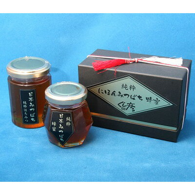 日本みつばちの純粋蜂蜜 大小セット [加工食品・蜂蜜・はちみつ・純粋蜂蜜・ハチミツ] お届け:入金確認後、随時発送致します。※年末年始配送不可。12/26〜1/15指定不可。
