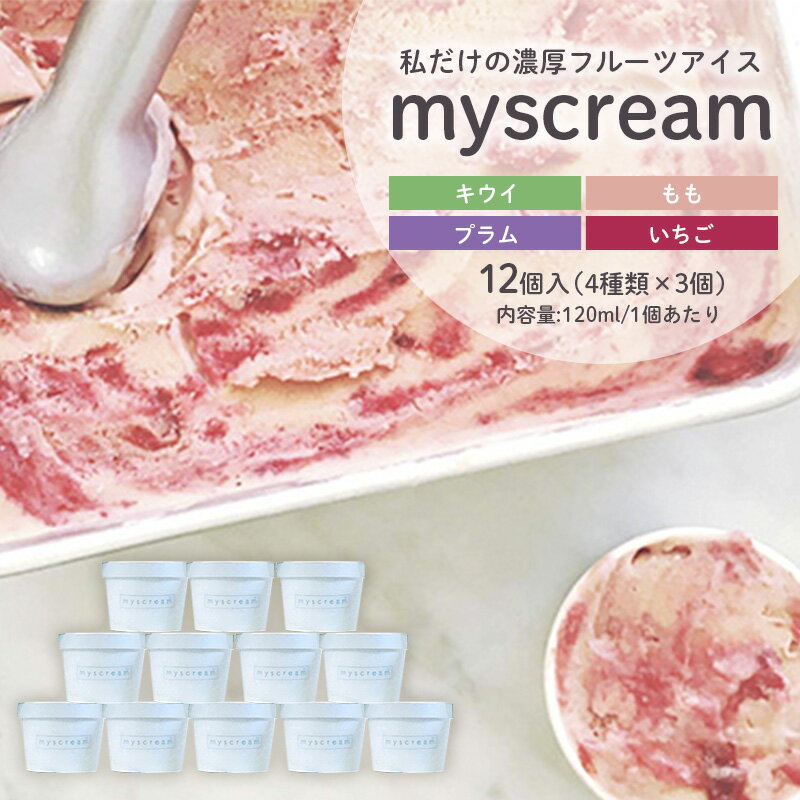 【ふるさと納税】アイスクリーム 濃厚 フルーツアイス myscream オリジナルアイスクリーム セット 菓...