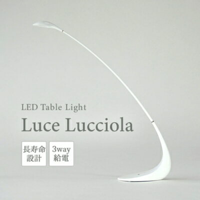 LED ライト Luce Lucciola 蛍の灯り ホワイト 白 日用品 インテリア テーブルライト LEDライト ランタン USB 作業灯 読書灯 枕元 ルームランプ 照明 明るい　【 丸亀市 】　お届け：入金確認後、随時発送致します。