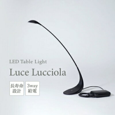 LED ライト Luce Lucciola 蛍の灯り ブラック 黒 日用品 インテリア テーブルライト LEDライト ランタン USB 作業灯 読書灯 枕元 ルームランプ 照明 明るい [ 丸亀市 ] お届け:入金確認後、随時発送致します。