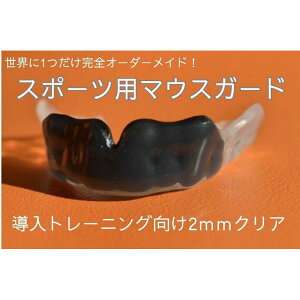 【ふるさと納税】スポーツ用マウスガード 導入トレーニング向け 2mmクリア | スポーツ グッズ 人気 おすすめ 送料無料