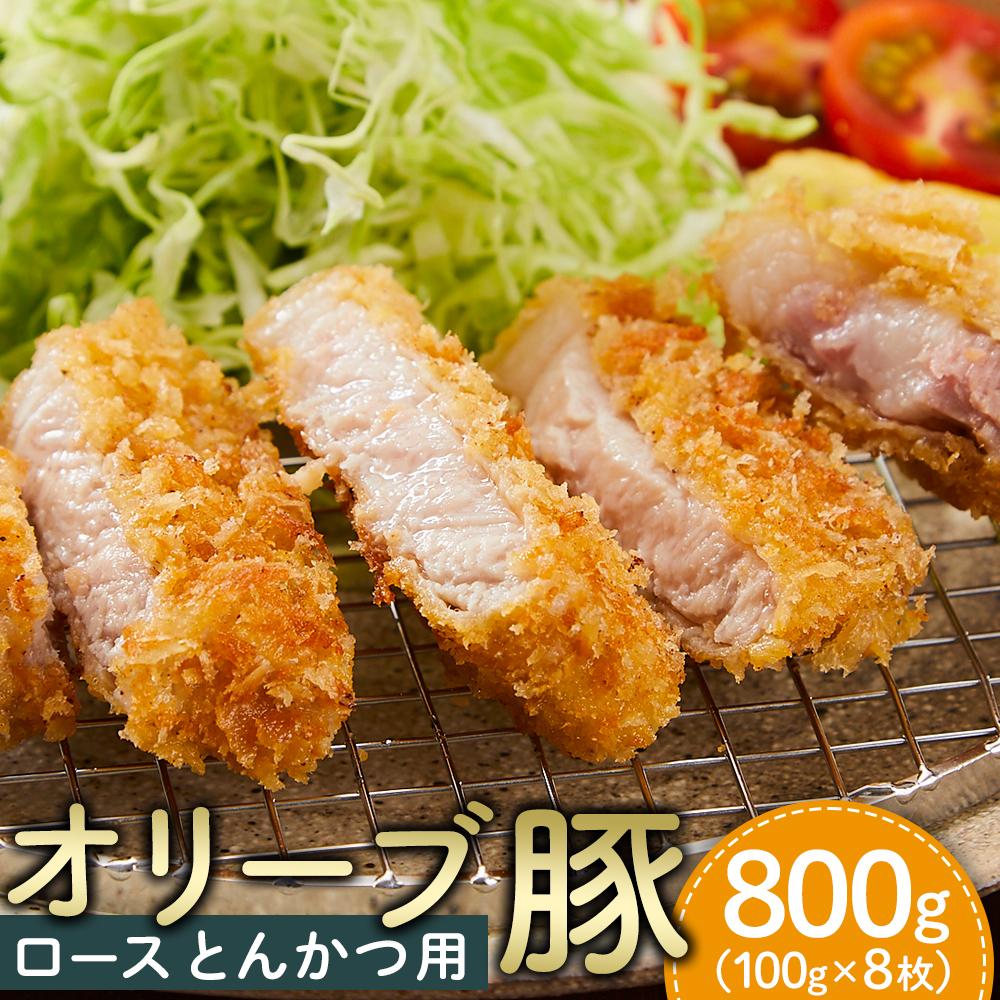【ふるさと納税】【ギフト用】豚肉 オリーブ豚 ロースとんかつ用 800g(100g×8枚)【化粧箱入り】【配送不可:離島】 | 香川県 坂出市 香川 返礼品 お取り寄せグルメ 取り寄せ グルメ 食品 豚肉 豚 肉 お肉 ぶた ブタ 豚ロース ロース とんかつ トンカツ かつ カツ 豚カツ