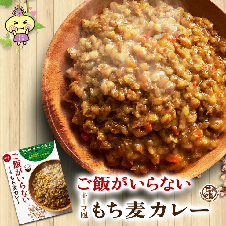 【ふるさと納税】ご飯がいらない キーマ風もち麦カレー　中辛(