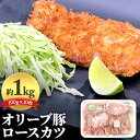 1位! 口コミ数「2件」評価「5」《旨味・甘味が違う》オリーブ 豚ロース 1kg トンカツ用 真空パック 10枚セット(100g×10枚)　【 豚肉 とんかつ 赤身のうま味 ･･･ 