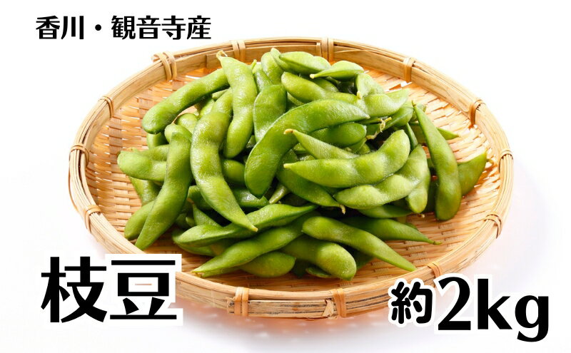 【ふるさと納税】枝豆 約2kg　【野菜・えだ豆　】　お届け：2024年7月上旬～8月上旬