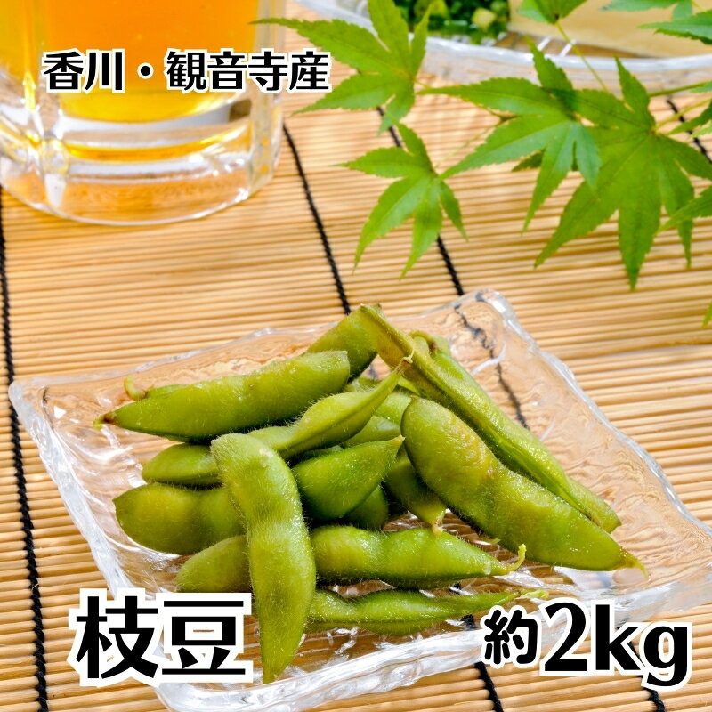 【ふるさと納税】枝豆 約2kg　【野菜・えだ豆　】　お届け：2024年7月上旬～8月上旬