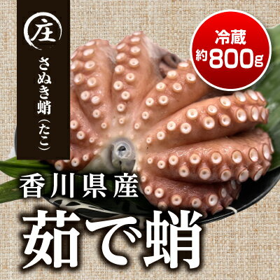 香川県産 茹でたこ 1杯 約800g(冷蔵)※配送不可:北海道、沖縄 [魚貝類・タコ]