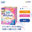 【ふるさと納税】ソフィボディフィット 羽なし 28枚×2個パック×9　【 日用品 生理用品 ナプキン モレ安心 ボディフィット 羽なし 】　お届け：ご寄附（ご入金）確認後、約2週間～1カ月程度でお届けとなります。 1