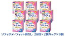 【ふるさと納税】ソフィボディフィット 羽なし 28枚×2個パック×9　【 日用品 生理用品 ナプキン モレ安心 ボディフィット 羽なし 】　お届け：ご寄附（ご入金）確認後、約2週間～1カ月程度でお届けとなります。 3