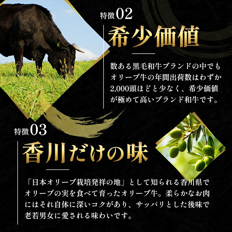 【ふるさと納税】オリーブ牛特選ロースすき焼き500g　【牛肉・サーロイン・お肉・牛肉・すき焼き】　お届け：ご寄附（入金）確認後、約2週間で順次発送致します。 3