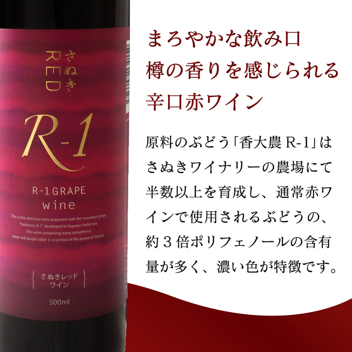 【ふるさと納税】 日本ワイン 赤ワイン 辛口 国産 香川県産 赤 さぬきRED R-1 ワイン 香川 さぬき