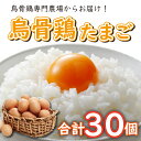 返礼品説明 名称 【ふるさと納税】烏骨鶏の卵30個セット 内容量 烏骨鶏の卵　10個×3パック 産地 さぬき市 養殖・解凍の別 記載事項特になし 消費期限 冷蔵保存で17日間 保存方法 冷蔵 加工業者名 有限会社　松本ファーム 香川県さぬき市津田町鶴羽375 返礼品説明 人間の体は心臓・血管から皮膚、髪の毛まで様々な部分がタンパク質からできています。 消化酵素、代謝酵素ももとはタンパク質。 卵は食品栄養学上最も良質のたんぱく質です。 他にもレシチン、不飽和脂肪酸、ビタミンA、ビタミンB1、ビタミンDなど重要成分がぎっしり。 烏骨鶏は古来から注目されており王侯貴族の女官に食されたと言われる美容食です。 手軽に烏骨鶏を食べるのには「たまご」が一番。 現在においても美容と健康に関心の高い皆様に愛されています。 提供元：有限会社　松本ファーム 配送について 入金確認後1週間～2カ月以内に順次発送 ※配送の日時指定は致しかねます。ご了承ください。 ・ふるさと納税よくある質問はこちら ・寄付申込みのキャンセル、返礼品の変更・返品はできません。あらかじめご了承ください。人気返礼品から「訳あり品」が登場！外観のみ訳あり品で、卵の中身・味には影響がありません訳あり うこっけいの卵 20個[寄付金額]11,000円