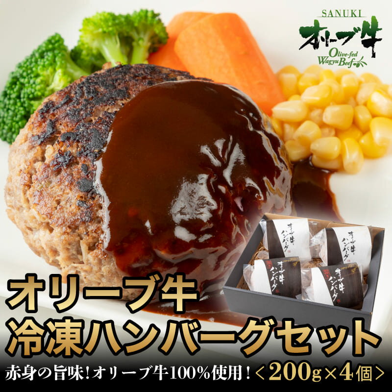 牛肉 ハンバーグ 国産 小分け 牛100% 黒毛和牛 オリーブ牛 冷凍