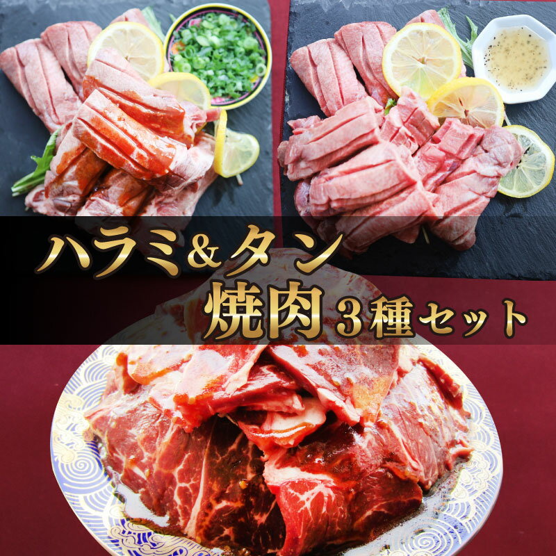 5位! 口コミ数「0件」評価「0」 牛肉 焼肉 用 750g ハラミ タン 食べ比べ セット 塩 味噌 タレ しゃぶまる