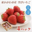 空浮いちご 4パック「北海道・沖縄・離島へのお届け不可」　　お届け：2024年1月初旬～2024年5月下旬