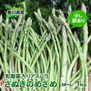 24位! 口コミ数「10件」評価「4.8」令和6年産　はなまる農園の乳酸菌入りアスパラ「さぬきのめざめ」少し訳あり 1kg（M～L）　【野菜セット 野菜 アスパラガス 乳酸菌入りアス･･･ 