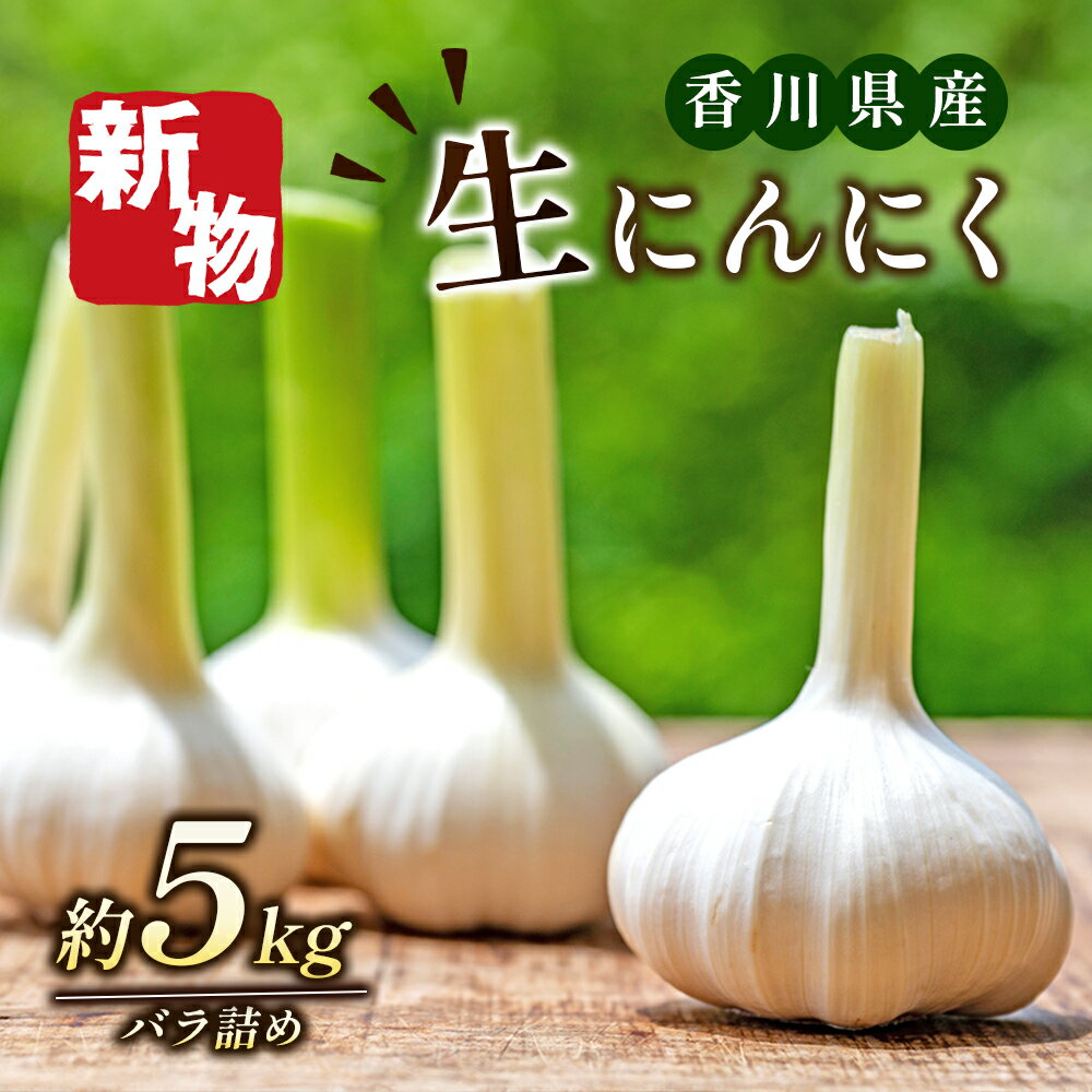 名称ニンニク内容量5kg（バラ詰め）産地香川県東かがわ市産事業者株式会社五色青果　東かがわ営業所配送方法常温配送お届け時期2024年5月上旬～6月上旬備考※画像はイメージです。 ※季節商品のため納期指定はできません。お申し込み順に順次発送致します。 ※賞味期間：常温7日 ・ふるさと納税よくある質問はこちら ・寄附申込みのキャンセル、返礼品の変更・返品はできません。あらかじめご了承ください。【ふるさと納税】生にんにく（新物）5kg　【野菜・根菜】　お届け：2024年5月上旬～6月上旬 香川県はにんにく生産量全国2位。身がびっしりと詰まっており、肉厚であって香りが豊かに広がるのが特徴です。 濃厚な味わいは、一度食べたらきっとやみつきになります。 その中でも今回お届けする生にんにくは、特に風味が強く、この時期にしか味わえない逸品です。 寄附金の用途について 市長におまかせ まちづくり・コミュニティー活動・地域振興 観光・産業振興 スポーツ・芸術・文化振興 健康・医療・福祉 環境保護 学校教育 安心・安全・防災・災害支援 動物愛護 受領証明書及びワンストップ特例申請書のお届けについて 【受領証明書】 入金確認後、注文内容確認画面の【注文者情報】に記載の住所にお送りいたします。 発送の時期は、入金確認後1～2週間程度を目途に、お礼の特産品とは別にお送りいたします。 【ワンストップ特例申請書】 ・ワンストップ特例申請書は、受領証明書と共にお送りいたします。 　1/10必着でご返送ください。 ※申告特例申請書(ワンストップ特例申請書)は、寄附者全員にご郵送させていただきますので、ご承知おき下さい。 ※年末につきましては、対応が異なりますのでお知らせにご注意下さい。 【東かがわ市　送付先住所】 〒430-7712 静岡県浜松市中央区板屋町111-2浜松アクトタワー12階 レッドホースコーポレーション株式会社（東かがわ市業務委託先） ふるさとサポートセンター「東かがわ市ふるさと納税」宛