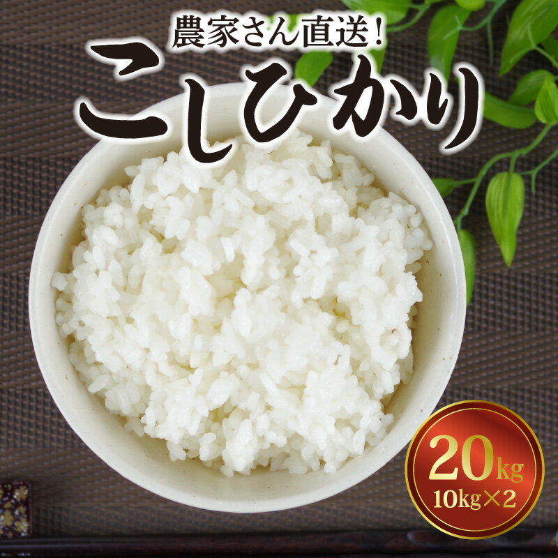 2位! 口コミ数「0件」評価「0」香川県三豊市山間地区産　令和5年産 こしひかり　20kg（10kg×2）