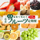 【ふるさと納税】【配送不可地域:北海道・沖縄県・離島】 フルーツ 定期便 12回 産地直送 キウイ せとか デコポン いちご 甘夏 ビワ 桃 ピオーネ シャインマスカット みかん ゴールドキウイ 果物 旬 お取り寄せ 三豊市 一押し